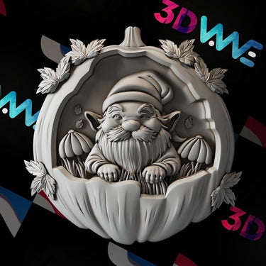HALLOWEEN GNOME 3d stl - 3DWave.us